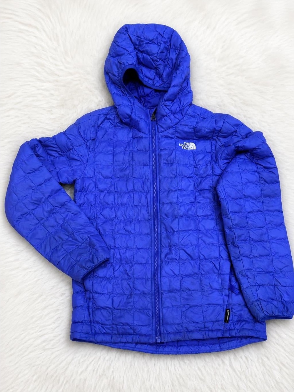 The North Face Blue Hooded Puffer Jacket, Kids’ Size 14/16